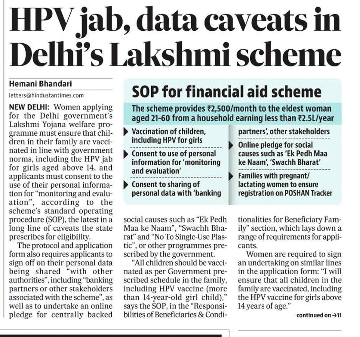 ₹2,500 a Month, and a Needle in Your Daughter's Arm